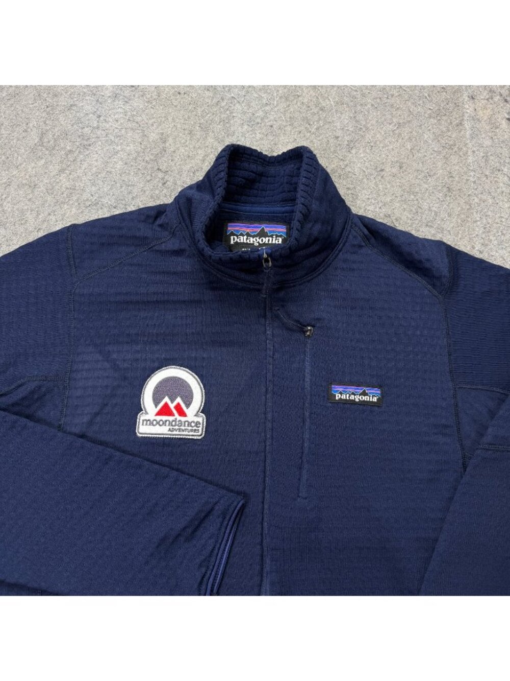 Patagonia R1 Pullover 1/2 Zip Men M Blue Lightweight Stretch Performance